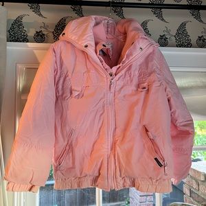 Vintage light pink all weather 2000’s puffer jacket Size SMALL